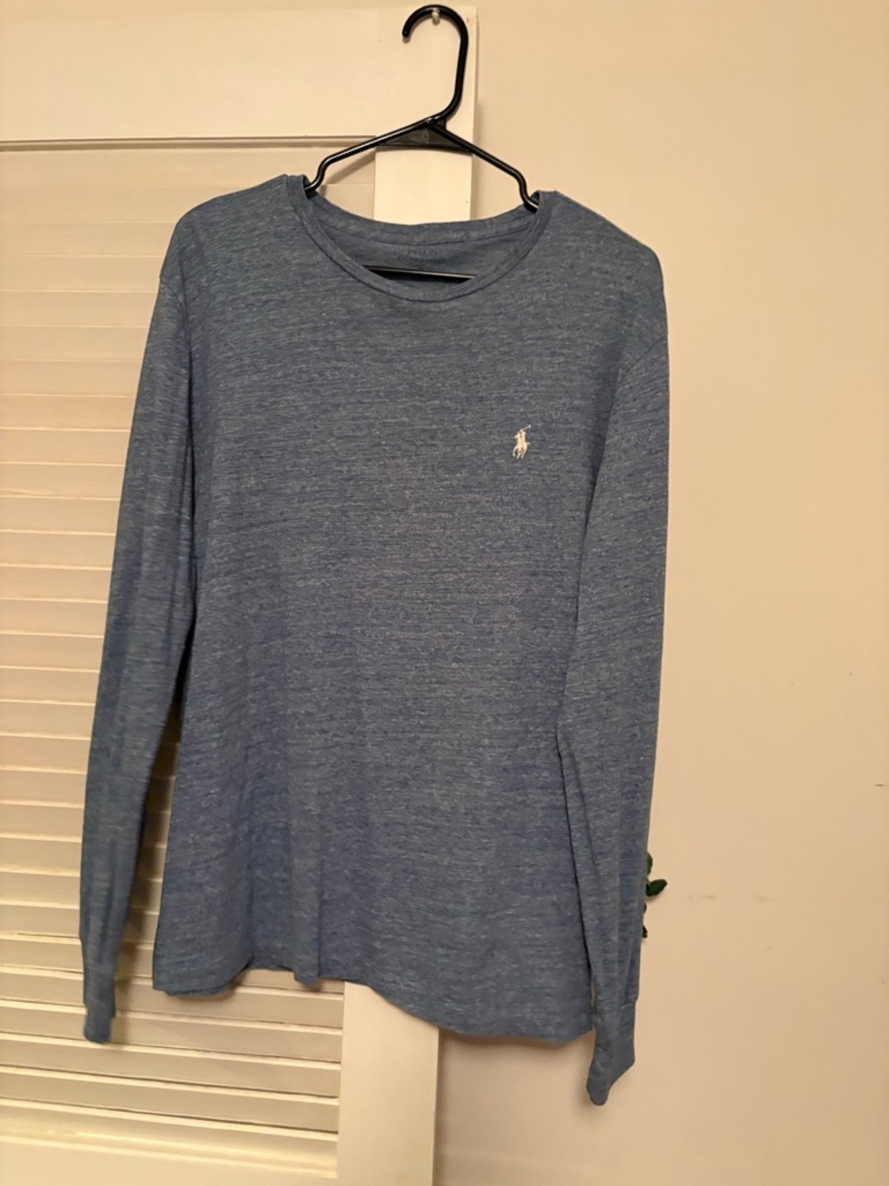 Polo by Ralph Lauren Heather Blue Long Sleeve Tee